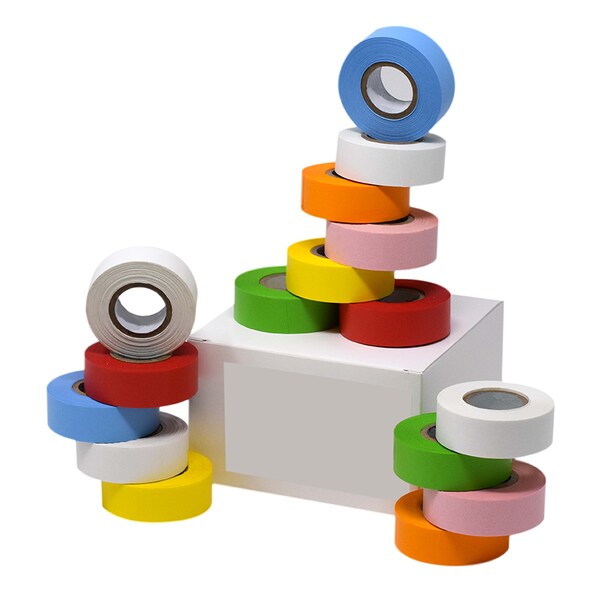 Nevs 3/4 wide x 500 Rainbow Labeling Tape, PK16 TC-75-RNBW - main